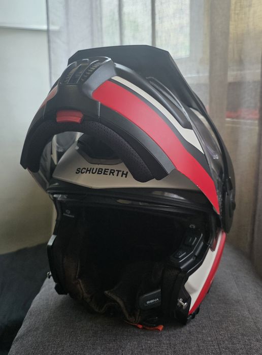 Casca moto Schuberth E1 cu intercom Sena SC10U, marimea L
