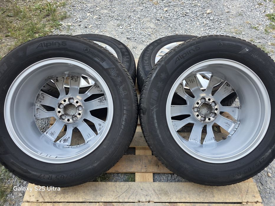 Лети джанти 17ки 5х108 Peugeot + зимни гуми 215/65/17 Michelin