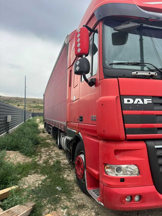 Ansamblu DAF 105460 2007 MegaSpace automat Euro 5 si Schmitz