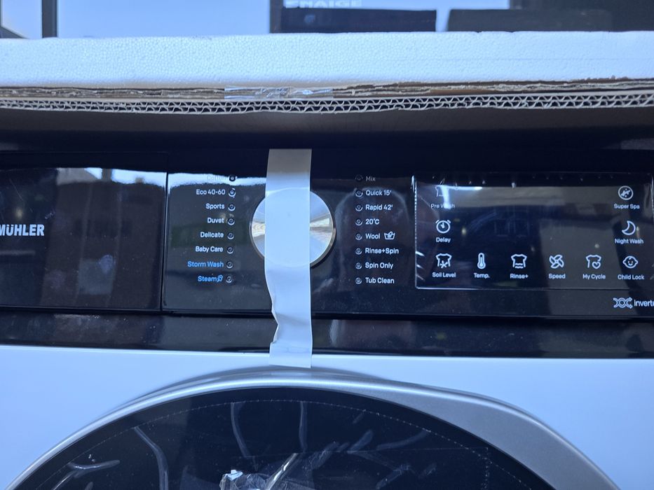 Нова инверторна пералня Muhler IWM9140NWA, 9kg,