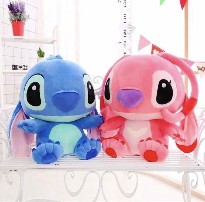 Голяма плюшена играчка Стич, 65см, Пухкав плюшен Стич Lilo Stitch плюш