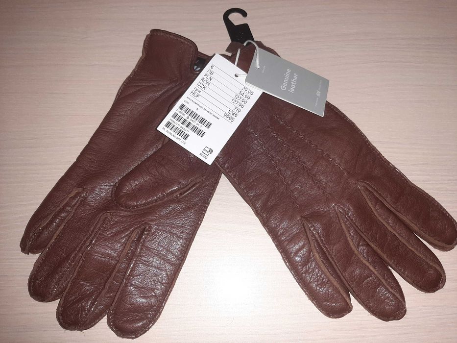 НОВИ ръкавици H&M естествена кожа