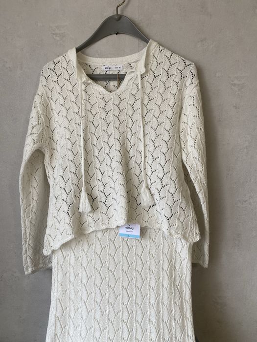 Пола и блуза дамски комплект памук