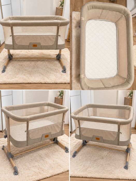 Pătuț bebe Fillikid co-sleeper cu saltea – stare foarte bună
