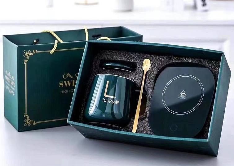 Отличный подарок на праздник Электрическая термокружка керамика