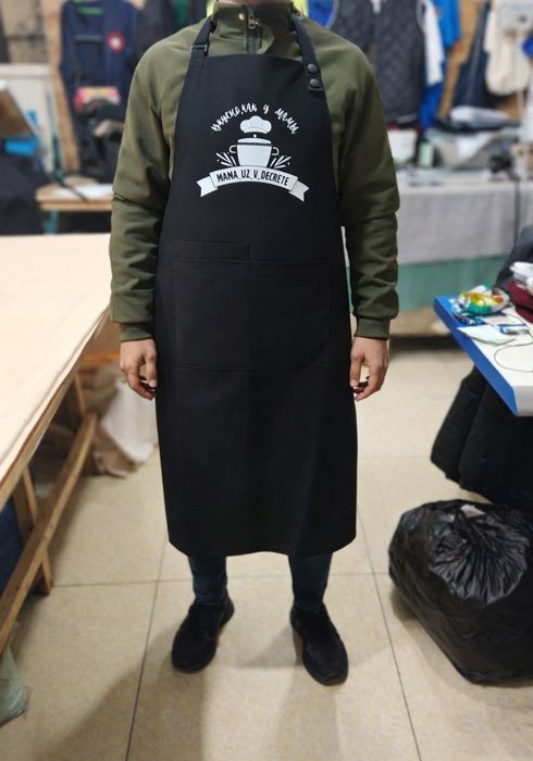 Фартук fartuk apron с печатью вышивка логотип