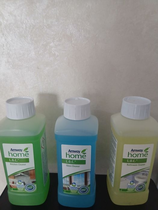 Set 3 produse de curățenie calitative Amway,naturale ,pentru geamuri,baie,bucătărie