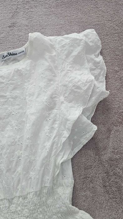 Rochie alba de vara Sunshine