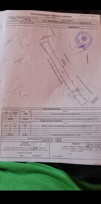 Teren de vânzare la DN2G Moinești
