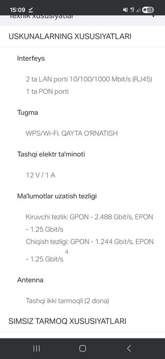 Router TpLink yangi holatda 1 oy ishlatilgan