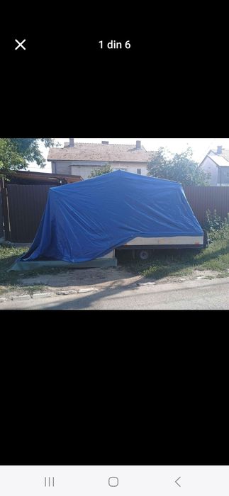 Remorca cort înmatriculat