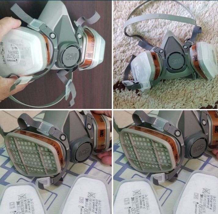 Mască 3M + filtre prefiltre capace