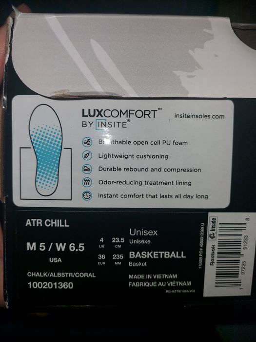 Кроссовки Reebok 25 тыс.