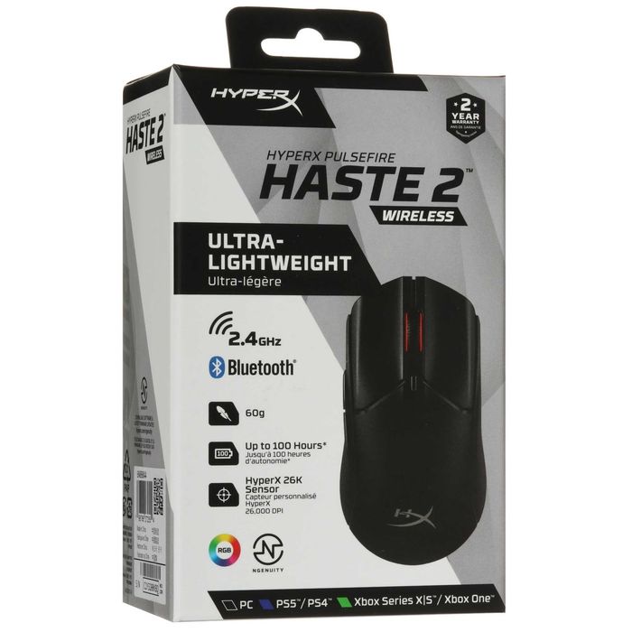 # Игровая мышь HyperX Pulsefire Haste 2 Wireless Black 6N0B0AA