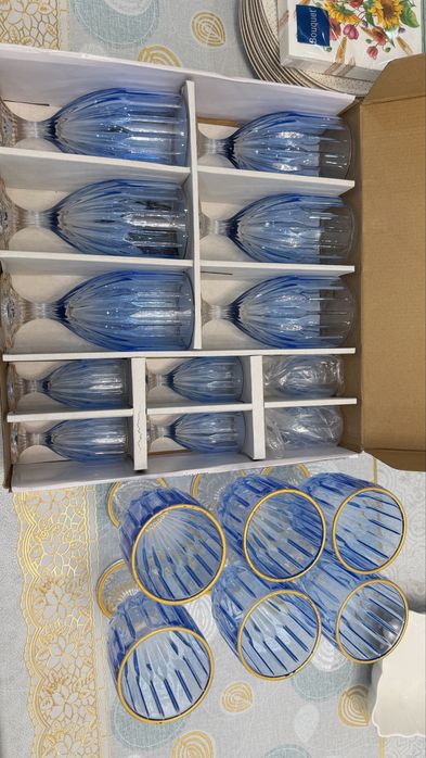 Посуда наборлары каробкаларымен