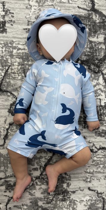 Бебшки бански + ПОДАРЪК Шапка