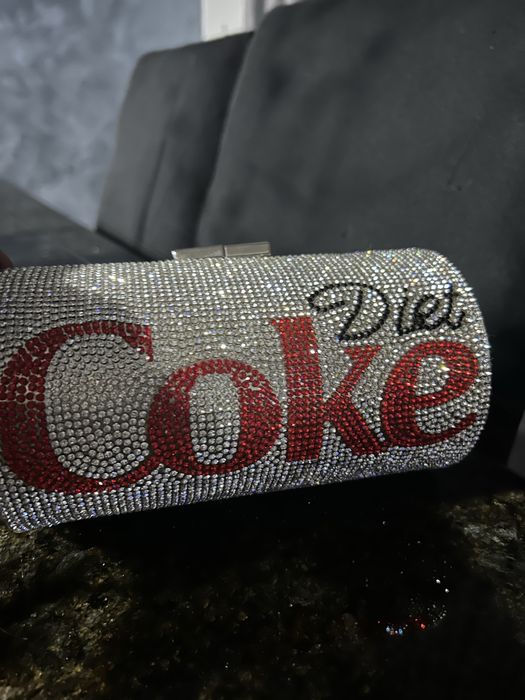 Чанта клъч Diet Coke с камъчета