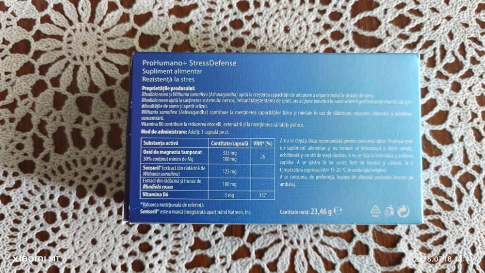 Vitamine  Prohumano stressdefense și sleep