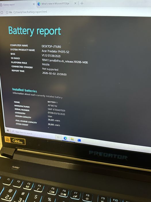 Laptop Gaming Premium Acer Predator , I7 , RTX 2060 , 16 Ram