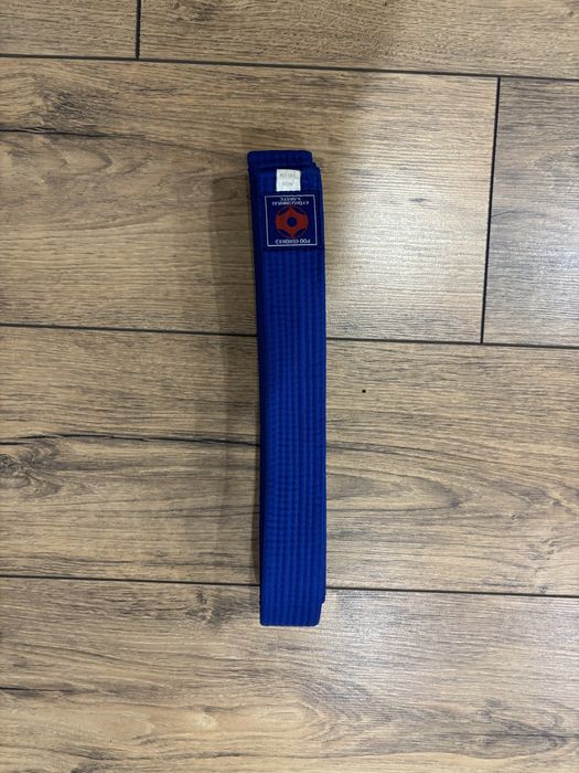 Синий пояс для карате 260 см