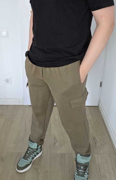 Pantaloni cargo bărbați Primark, mărimea L, kaki/olive