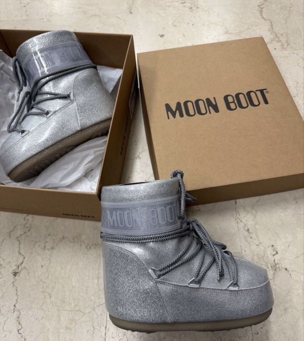 Moon Boot Icon Glitter Low originale noi 36/38
