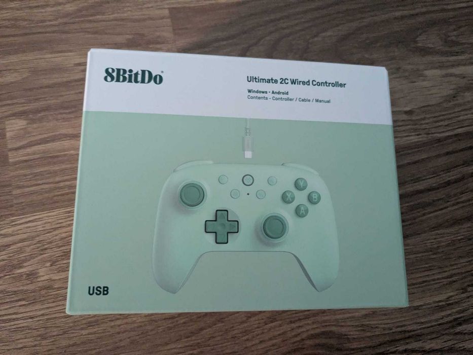 Gamepad / Controller 8BitDo Ultimate 2C Wired (PC / Windows / Android) - Verde Mint, Nou/Nefolosit