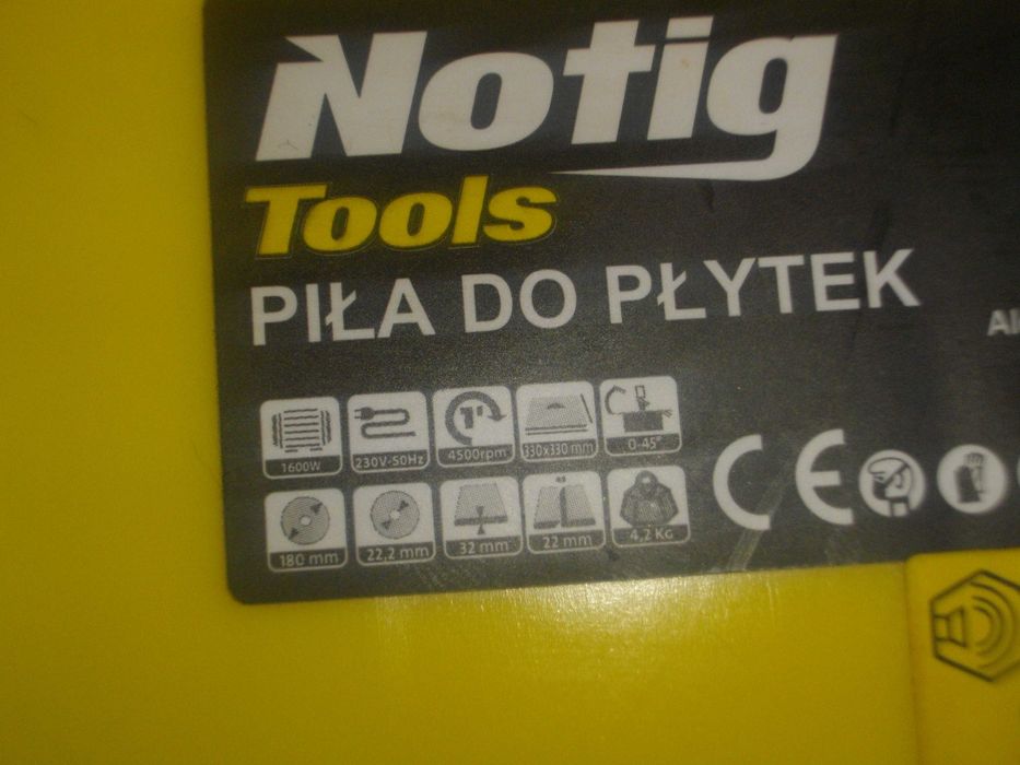 Електрическа машина сухо мокро рязане плочки 1600W ф180мм с линеали