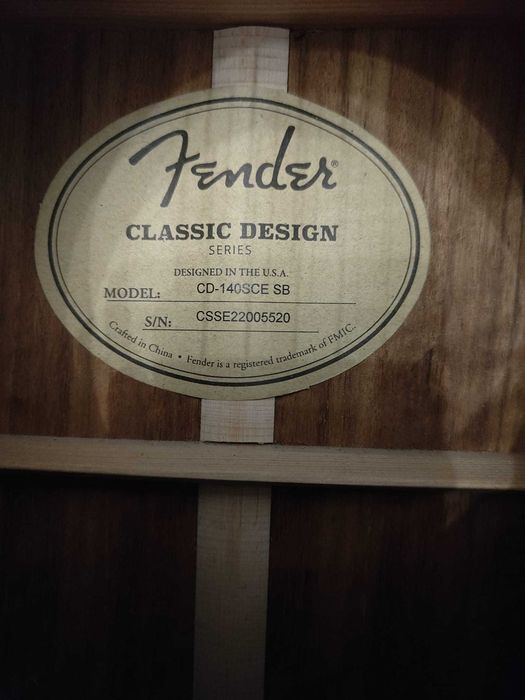 Fender CD 140 SCE - Chitara electro acustica