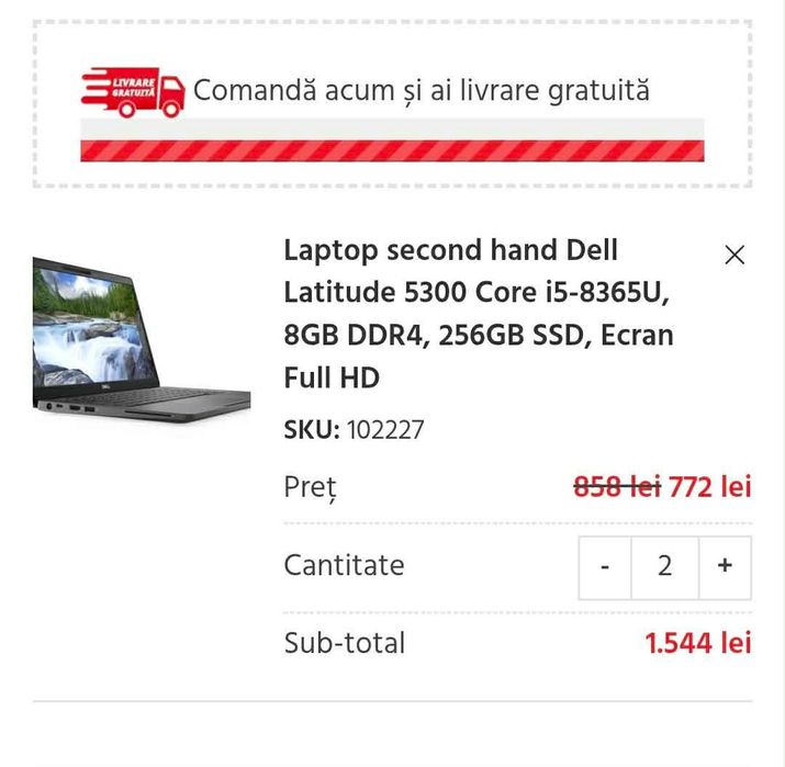 Vand URGENT Laptop Dell 700 lei