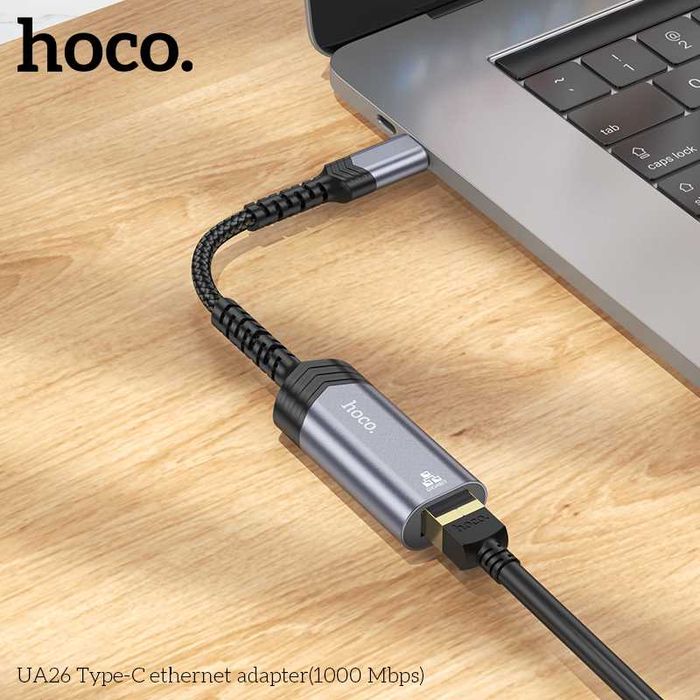 Hoco UA26 Сетевые адаптеры Gigabit Ethernet adapter Type-C/USB/IP