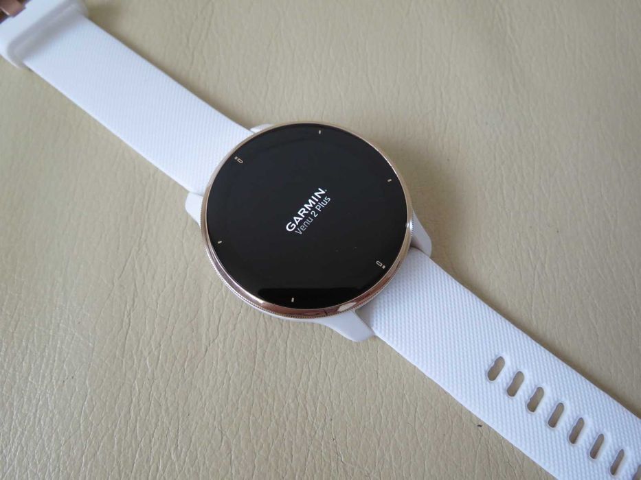 Smartwatch Garmin Venu 2 Plus Music Alb White / Rose Gold - Nou !!