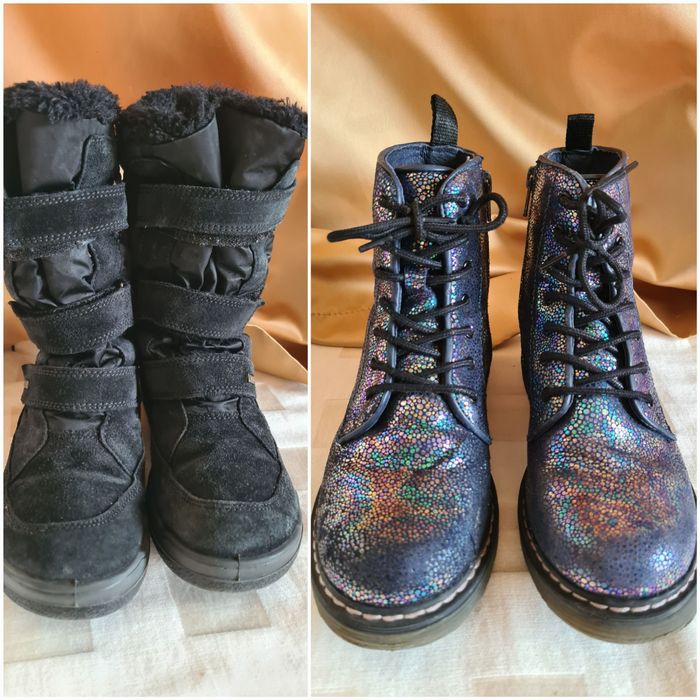 Лот детски обувки за момиче-ботуши Primigi и боти Lasocki, 35 номер