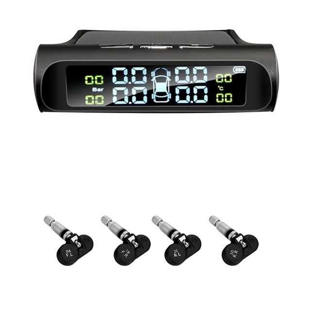 Система контроля давления в автомобильных шинах Solar Power USB TPMS
