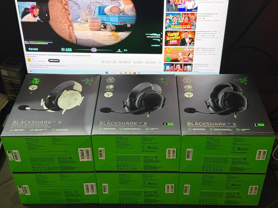 Razer Blackshark v2 X янги