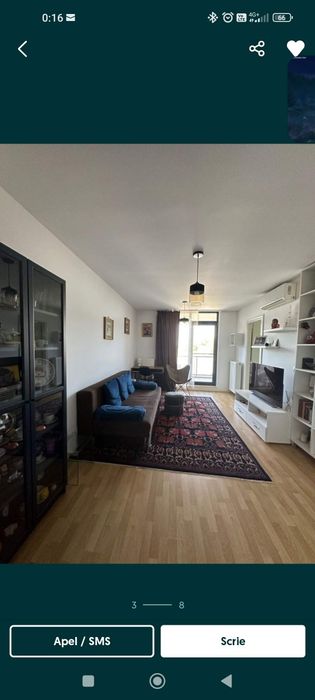 Închirierie Studio dublu cu parcare, bloc 2015, Pipera complet mobilat și utilat