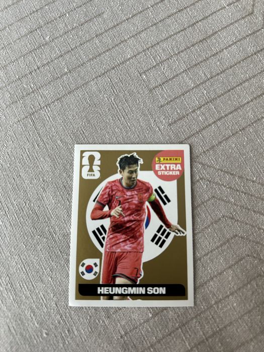 Panini extra sticker gold heung min son