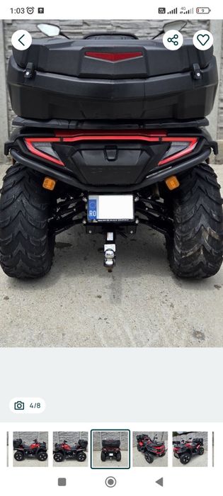 Vând cârlig remorcare ATV. Cfmoto/Goes/Can-am