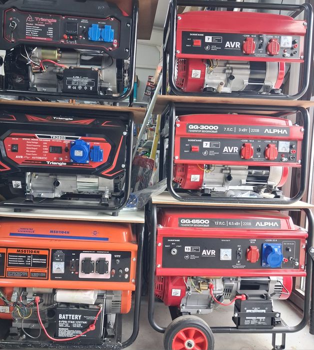 электрогенераторы бензиновые