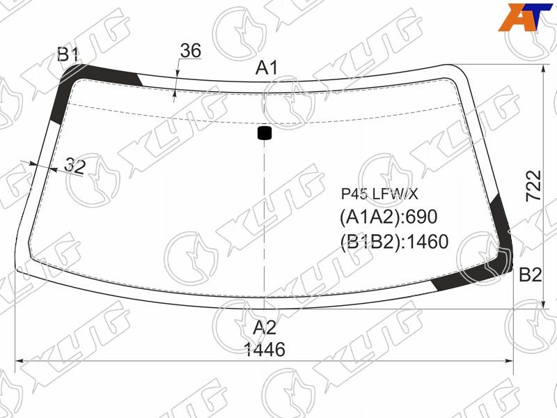 Стекло лобовое  Mitsubishi Pajero