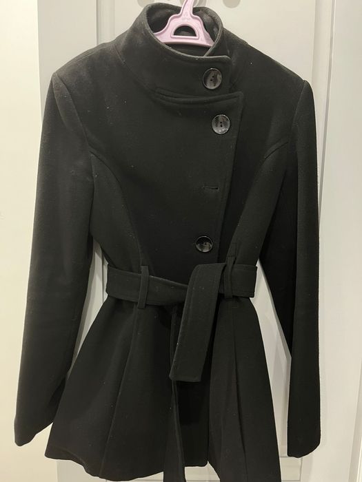 Пальто короткое черное