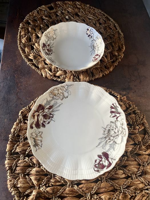 2 farfurii portelan Coral