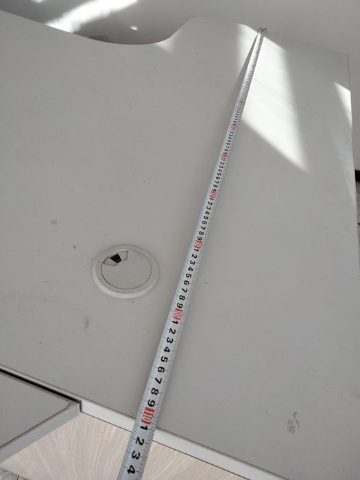 СТОЛ ОФИСНЫЙ письменный большой с тумбочкой с полками треугольный