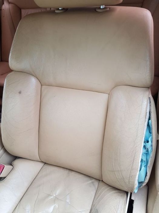Set Scaun / Scaune si Banchete Piele Crem cu Incalzire Fata / Spate VW Phaeton 2002 - 2010