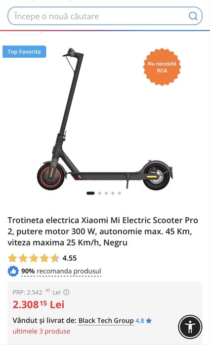 Trotinetă electrică Xiaomi Mi Electric Scooter Pro 2 + roată de rezervă