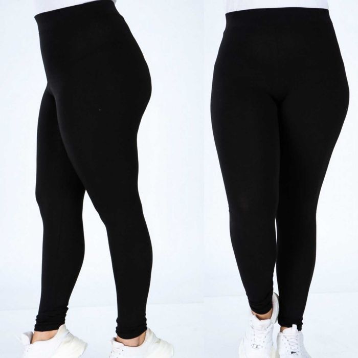 Colanți Clasici negri Plus Size.