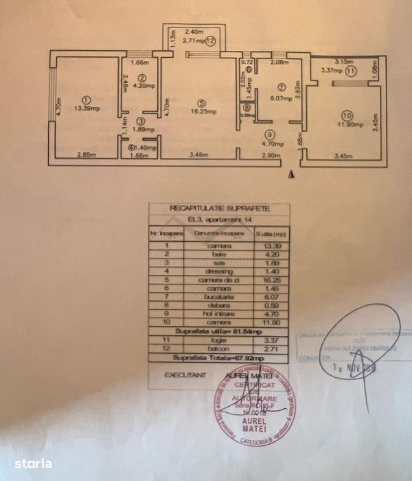Apartament 3 camere Rond Podu Ros