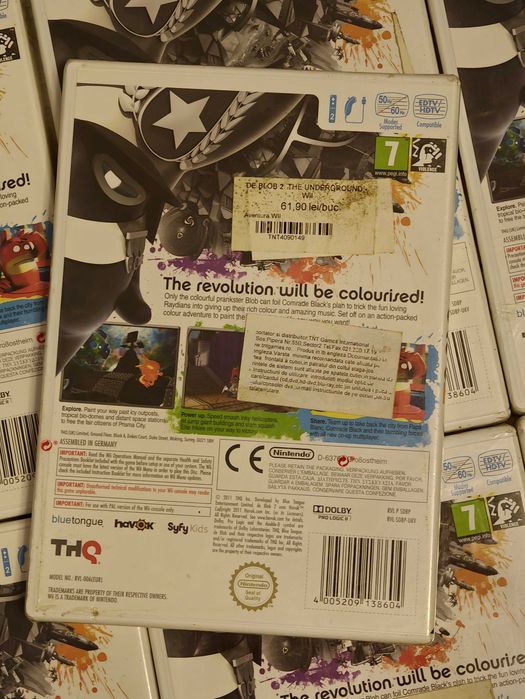 Lot 24 Jocuri Nintendo Wii - de Blob 2 (Noi / Sigilate) - 35 ron/buc