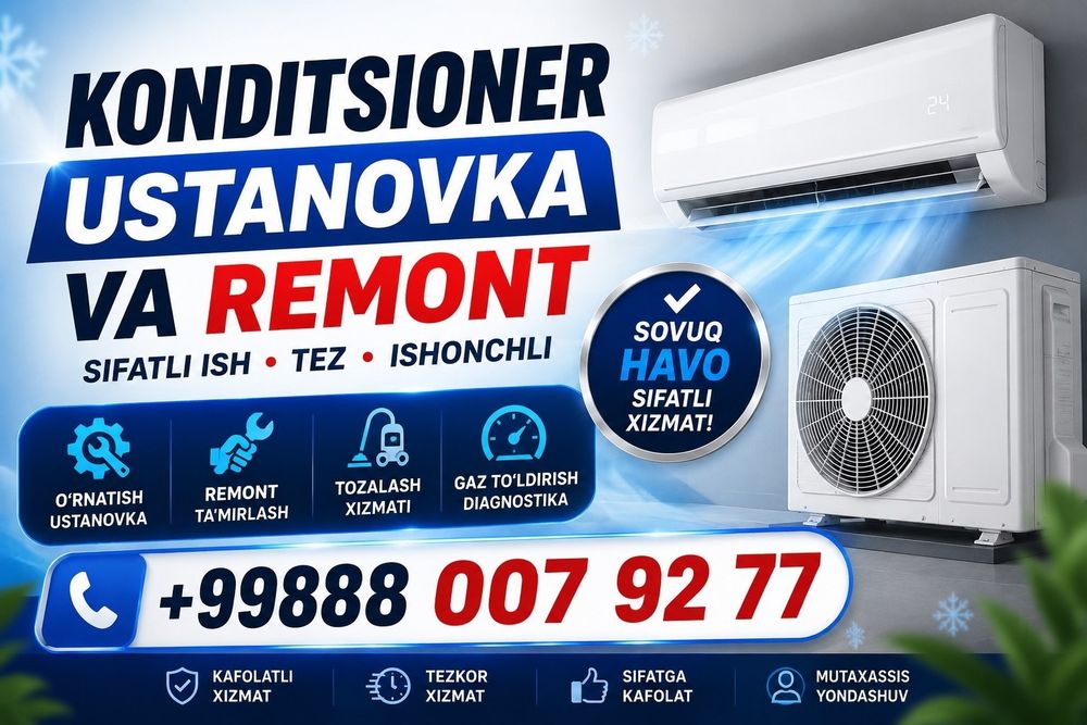 Haladelnik remont va kondetsioner ustanovka