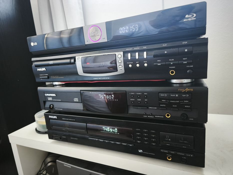 Sistem audio cu Pioneer VSX 933, CD Philips 753, 740, LG BD370